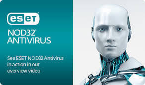 Antivirus caratula de la clase nod32